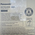 Panasonic   Kx-tgu433w   Expandable Cordless Phone Answering Machine White   Ob