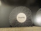 Colorbok  Inc  Black   White Thank-you Card Set  blank Inside   5 Cards 