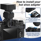 Standard Hot Shoe Adapter With Extra Pc Sync Connection Port For Connecting T   