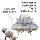 Shopping Cart Covers For Baby  Seat Positioner High Chair Cover  Machine Washabl