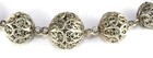 Victorian Antique Sterling Silver Filigree Beads Necklace