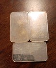 National 999 Fine Silver Bar Lot Of 3     3 Different Designs    Rare  