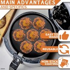 Egg Bites Silicone Mold For Air Fryer  7 Cups Muffin Pan Non-stick Cupcake Bakin