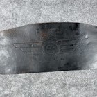 Vintage Kidney Motorcycle Belt Wings Stars Tooled Buckles Black Leather