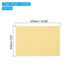 30 Sheets Vellum Paper 8 5x11  Translucent Paper 100gsm  Beige Gold