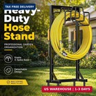 Skycarper Garden Hose Reel Holder Detachable Metal Water Hose Hanger Organizer H