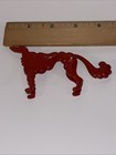 Vintage Red Borzoi Don Manning Dog Usa Plastic Souvenir Figurine Puppy Figure