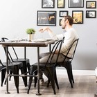 Pipe D  cor Industrial Table Rustic Pipe Kitchen Metal Frame 3 4 Inch Pipe Bas   