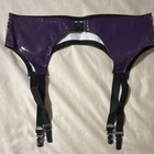 Honour Clothing Classic Suspender Belt Garter Belt Pvc Purple Us 12 Adjustable