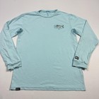 Pelagic Shirt Youth Large Blue Long Sleeve Upf 50  Sun Fishing Marlin Graphic