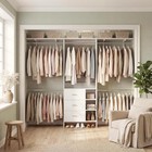Closet System Closet Organizer With 3 Wooden Drawers 8ft Closet Organizer