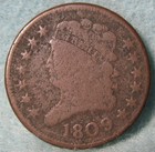 1809 6 Classic Head Half Cent   Old Us Coin  642
