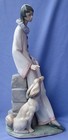 Lladro Afghan Hound Pierrot 15  Mint W Box Dog 1999 Figurine       sale      