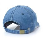 Vintage Distressed 100  Cotton Solid Polo Denim Baseball Cap Hat Ball Dad Washed