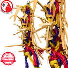 Bonka Bird Toys 2621 Small Leather Braid Chew Preen Parrot Cage Toy
