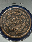 1840 Large Cent  Holed  Braided Hair Type  Nice Details  Free Shipping