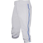 Baseball Express Men s Triple Play Piped Knicker Pant White   Royal Md
