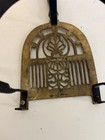 Fireplace Trivet  Kettle Stand  Solid Brass   Wrought Iron  Penny Foot  12 