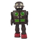 Horikawa Attacking Martian Robot Brown Tin Working Made In Japan Vintage