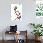 Wall Art Print Map Of Republic Of The Philippines With Eighty Provinces By Vo   