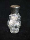 Vintage Prince Matchabelli Perfume Bottle Empty Crown Shaped Glass Windsong