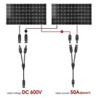 Solar Panel Y Branch Cable Connection Waterproof Adapter Connector Extension Us