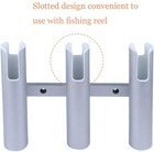 Aluminum Boat Fishing Rod Holders 3 4 Tubes Fishing Rod Pod Blue And Silver
