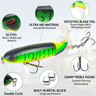 6pcs Whopper Plopper Topwater Floating Fishing Lures Rotating Tail For Bass Pike