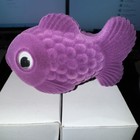 12 New Purple Fish Velvet Flocked Earrings Gift Boxes Jewelry Display Ring