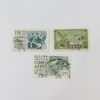 Lot Of 9 Mexico Airmail Stamps Used 1928-1950s