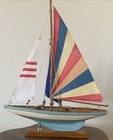 16  Model Wood Sailboat Sailing Boat Quality Wood Home Decor 20 5  Tall-colorful