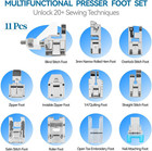 11-piece Sewing Machine Presser Feet Kit For Low Shank Models