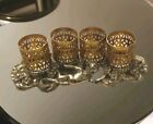 Vintage Sam Fink Hollywood Regency Gold Cupid Vanity Lipstick Tube Holder