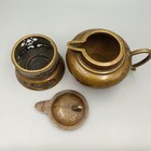 Antiques China Teapots Hot Pot Pot With Base Copper Wine Pot