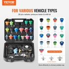 Vevor 28 Pcs Radiator Pressure Tester Coolant Vacuum Purge Refill With Adapters