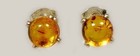 Two 19thc Antique Baltic Cognac Amber Stone Gemstone Age Magic Soul Earrings