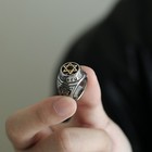 Vintage Black Cz Hexagram David Star Ring Stainless Steel Men s Biker Punk Ring