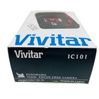 Vintage Vivitar Ic101 35mm Point   Shoot Film Black Camera Focus Free Free Ship