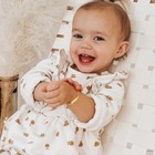 Engravable Id Figaro 5 5  Baby toddler kids Bracelet - 14k Gold