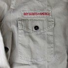 Vtg Bsa Boy Scouts Of America Official Shirt Large L Cotton Sleeve Khaki