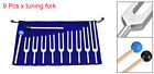 9pcs Tuning Fork Set Aluminium Alloy For Instrument Treatment Yoga Sound