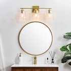 Glass Lamp Shades Vanity Bathroom Dining Room Wall Sconce Light Fixture 24 Inch