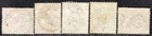 Ceylon 1872 80 Five Stamps Used Full Cancel