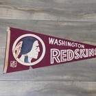 Vintage Original 1960s Washington Redskins Nfl Trench Football Pennant 30x12