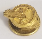 Vintage Gold Toned Metal Wwii Honorable Discharge Button Cuff Ruptured Duck