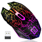 Wireless Usb Optical Mice Gaming Mouse 7 Color Led Backlit Rechargeable For Pc