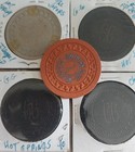 Vintage Illegal Hot Springs Arkansas Casino Chips All 9   For The Price Listed