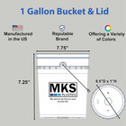 1-gallon Bucket With Airtight Lid     Made In Usa  Food Grade Bpa Free Plastic  He