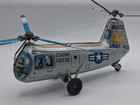 Vintage 1960s Alps Tin Litho Wind-up Helicopter Placecki Army Mule Works 11  Lg