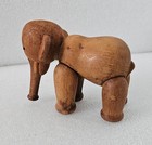 Kay Bojesen Denmark Vintage Articulated Elephant Wood Oak Midcentury Modern Toy